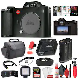 Leica - SL (Typ 601) Mirrorless Digital Camera (10850) Graphic Bundle