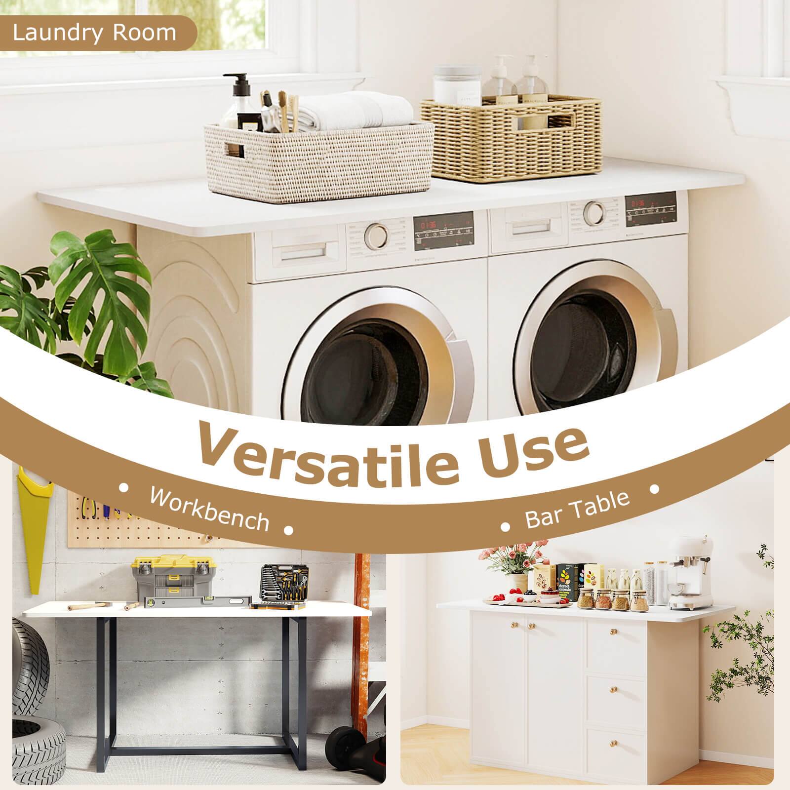 Laundry Room

Versatile Use

- Workbench
- Bar Table