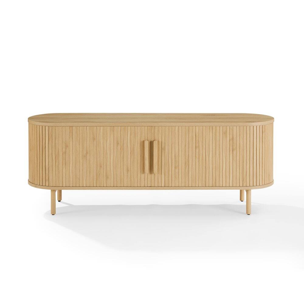 Alt View 9. Crosley Furniture - Ambrose Record Player Cabinet With Vinyl Storage - Ash.