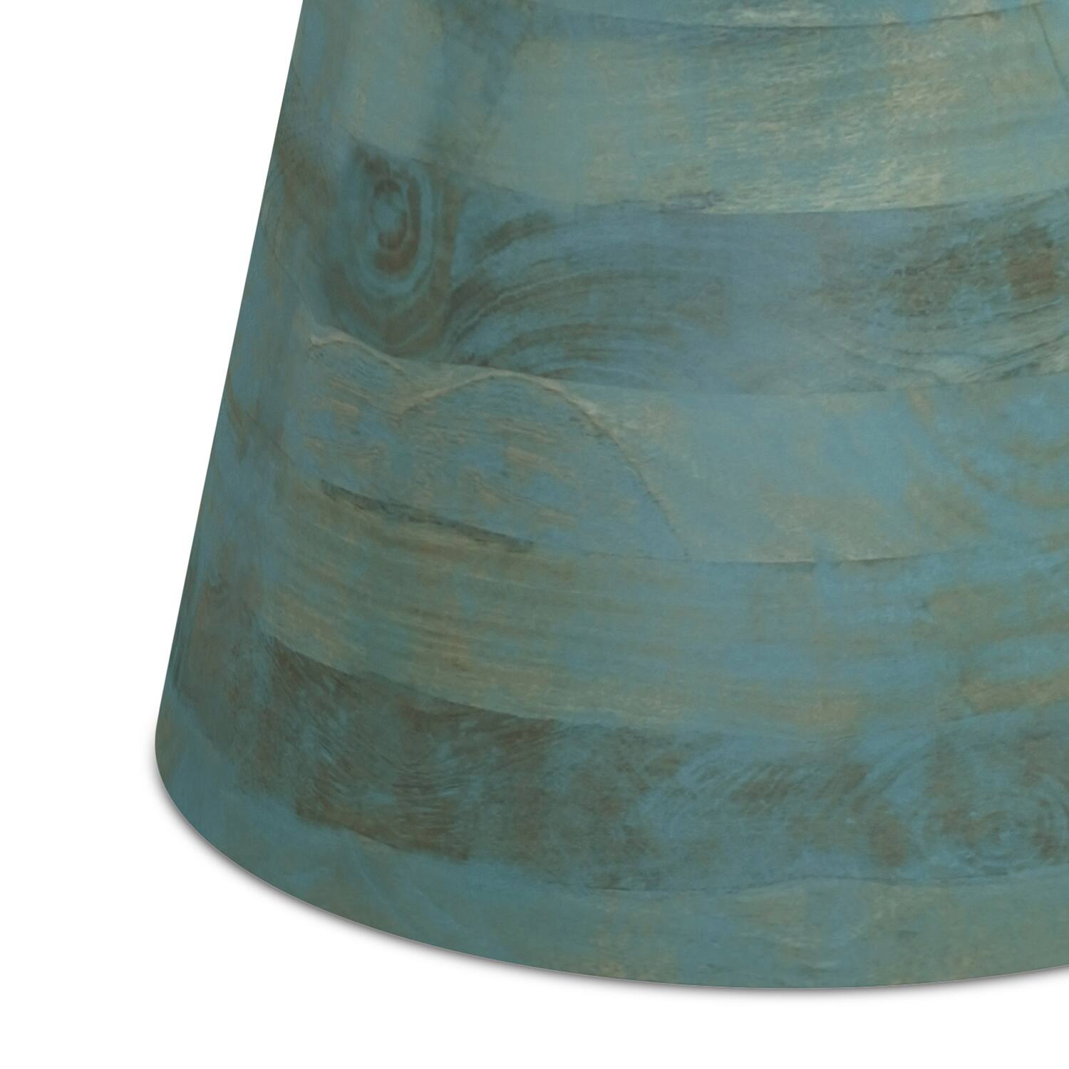 Alt View 5. Simpli Home - Robbie 16 inch Wide Solid Mango Wood Accent Table in Teal Wash - Teal Wash.