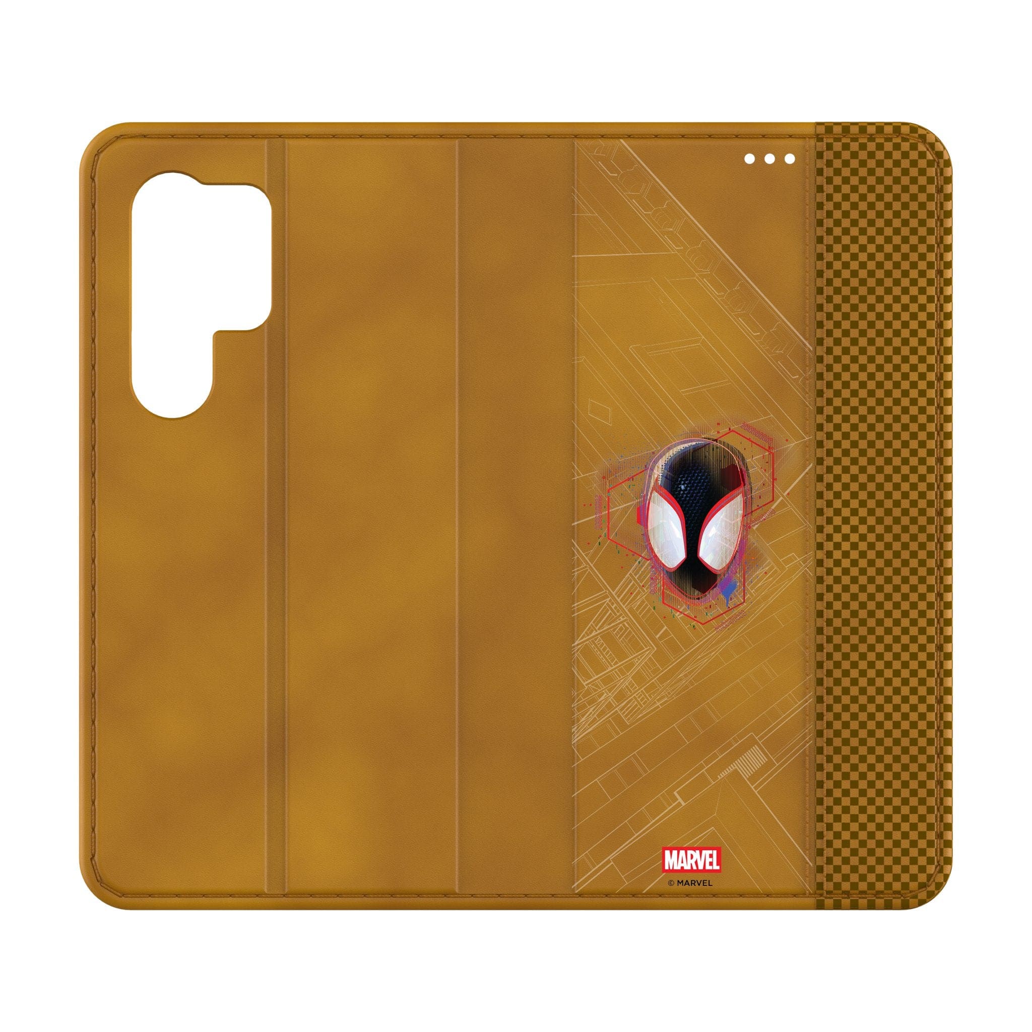 Keyscaper - Marvel Badge Folio Phone Case - Samsung Galaxy S22 Ultra - Miles Morales