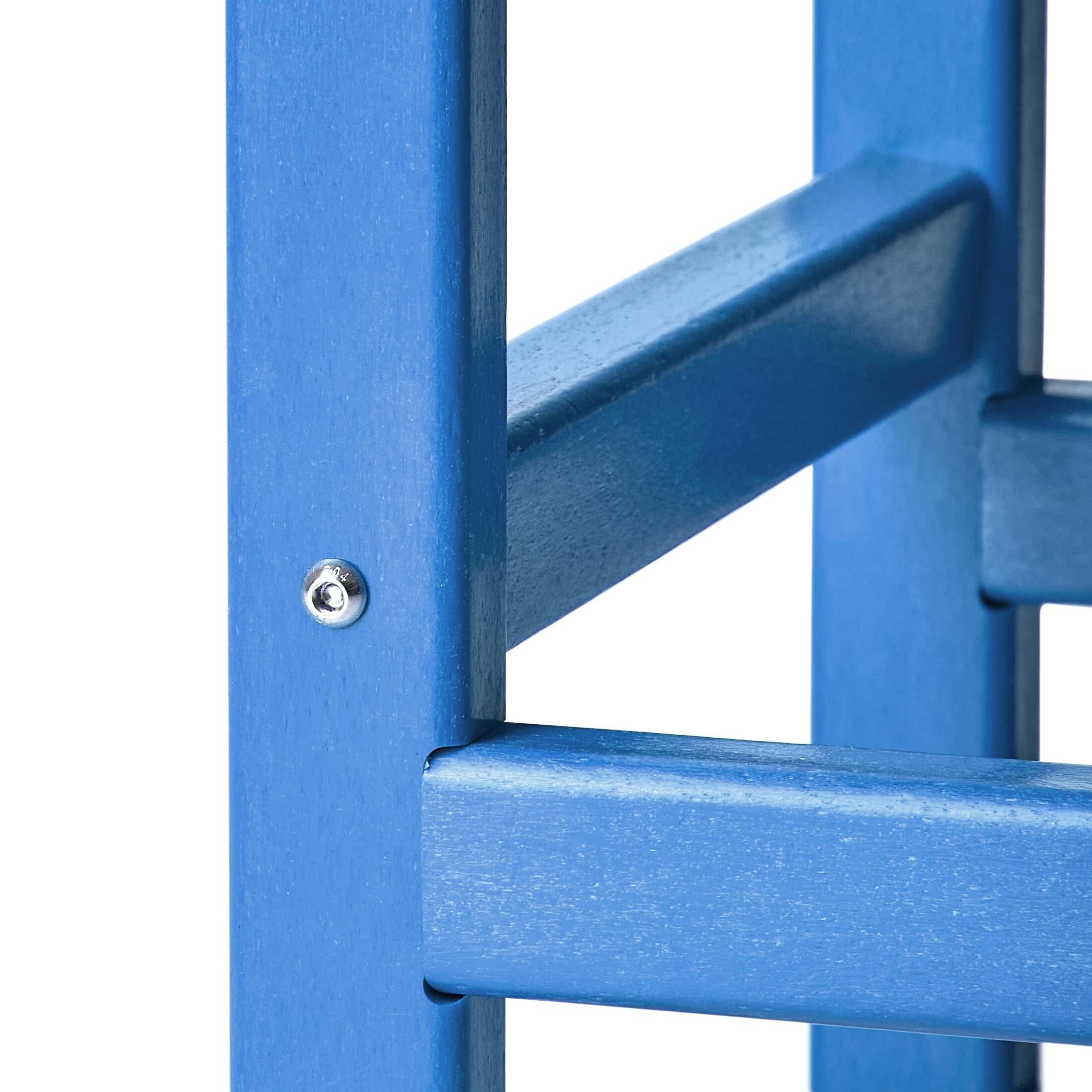 Alt View 6. WestinTrends - WestinTrends Malibu 14" square outdoor Side table for Adirondack chair - Pacific Blue.