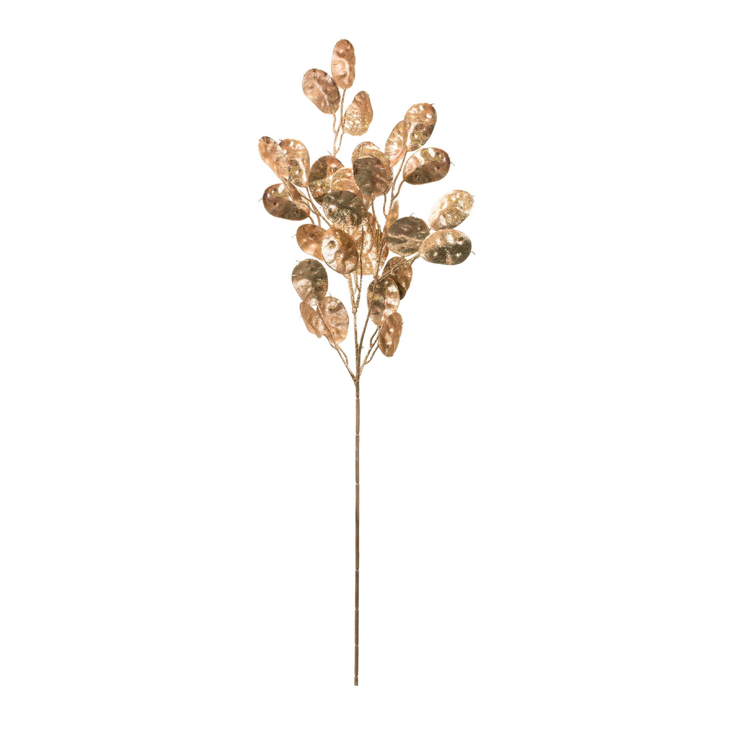 Angle. BreeBe - Silver Dollar Spray (Set of 6) 26"H - Gold.