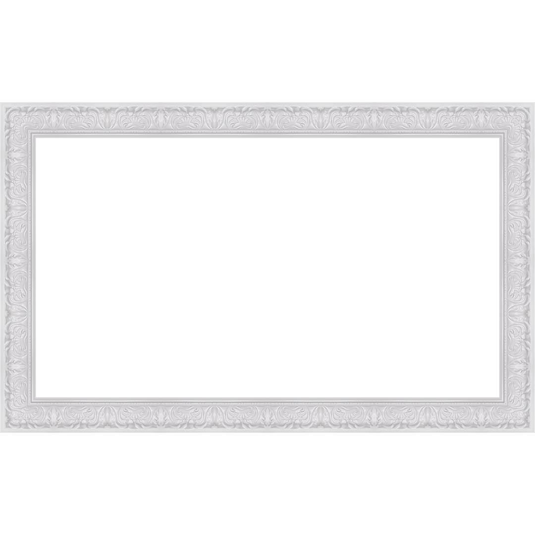Alt View 15. Deco TV Frames - Premiere Bezel for Samsung the Frame TV - 32" - Tuscan Gloss White.