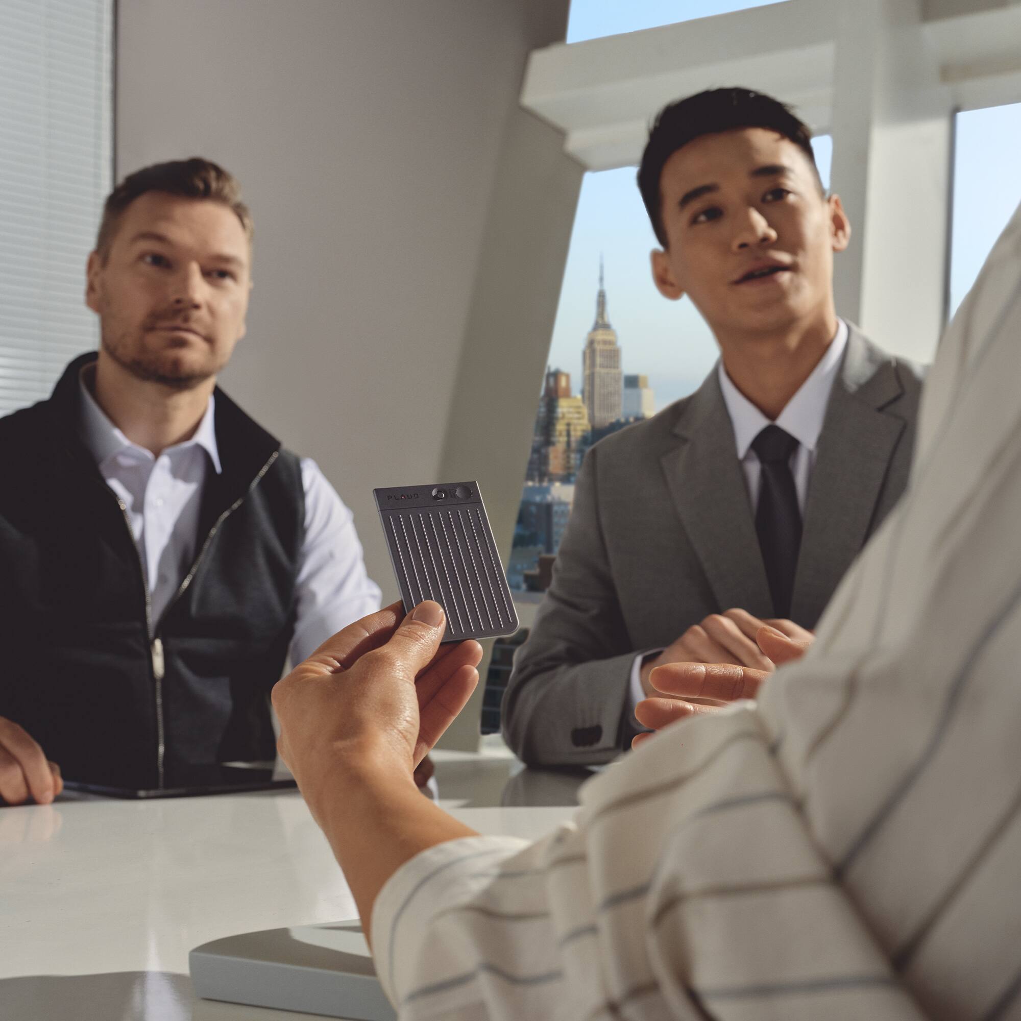 Alt View 8. PLAUD - Note Smart AI Voice/Audio Recorder - Starlight.