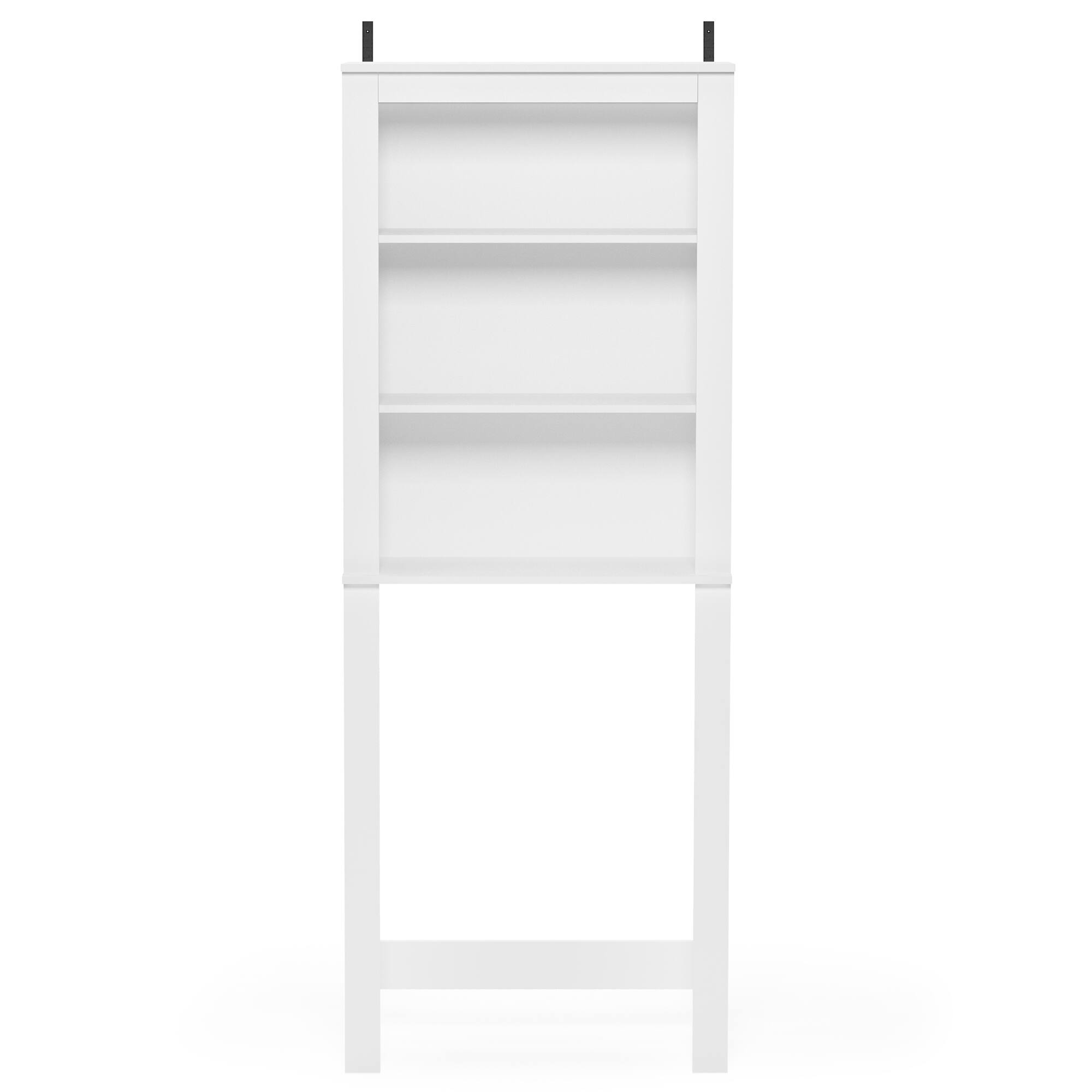 Alt View 2. Furinno - Indo Open Bath Cabinet - White.