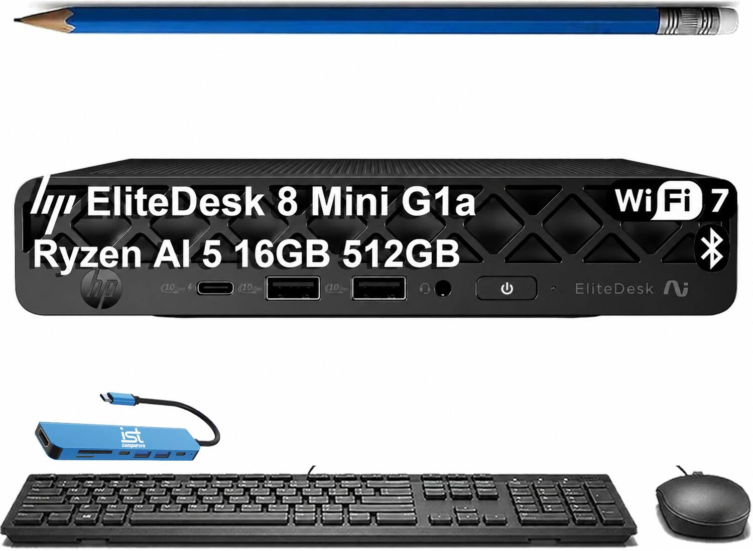 EliteDesk 8 Mini G1a Ryzen AI 5 16GB 512GB hp (10am by (10clops (10clap: Wi Fi 7 B EliteDesk ist Computers