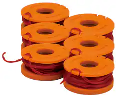 Front. WORX - 6 Replacement Trimmer Line for Select Cordless String Trimmers - Orange.