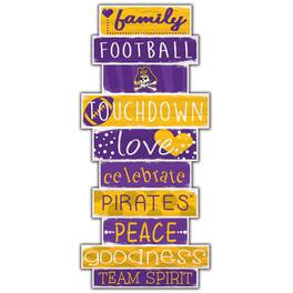 Fan Creations - ECU Pirates 5'' x 24'' Celebrations Stack Sign - Multicolor