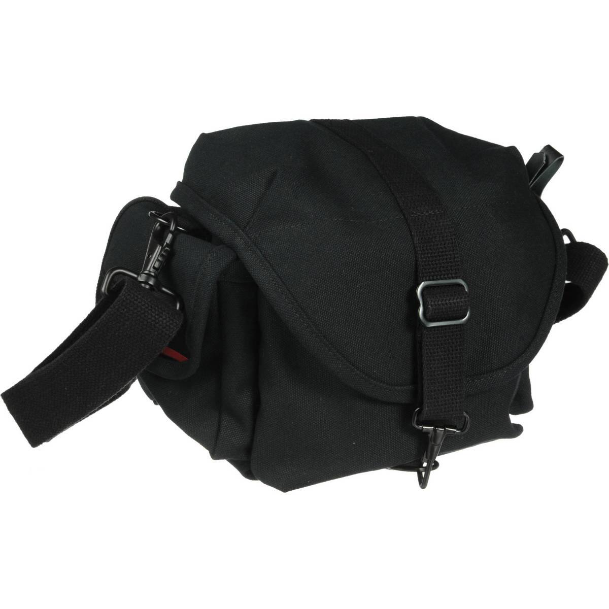 Front. Domke - Domke F-8 Small Shoulder Camera Bag for 1 or 2 Cameras Plus Accessories, Black.