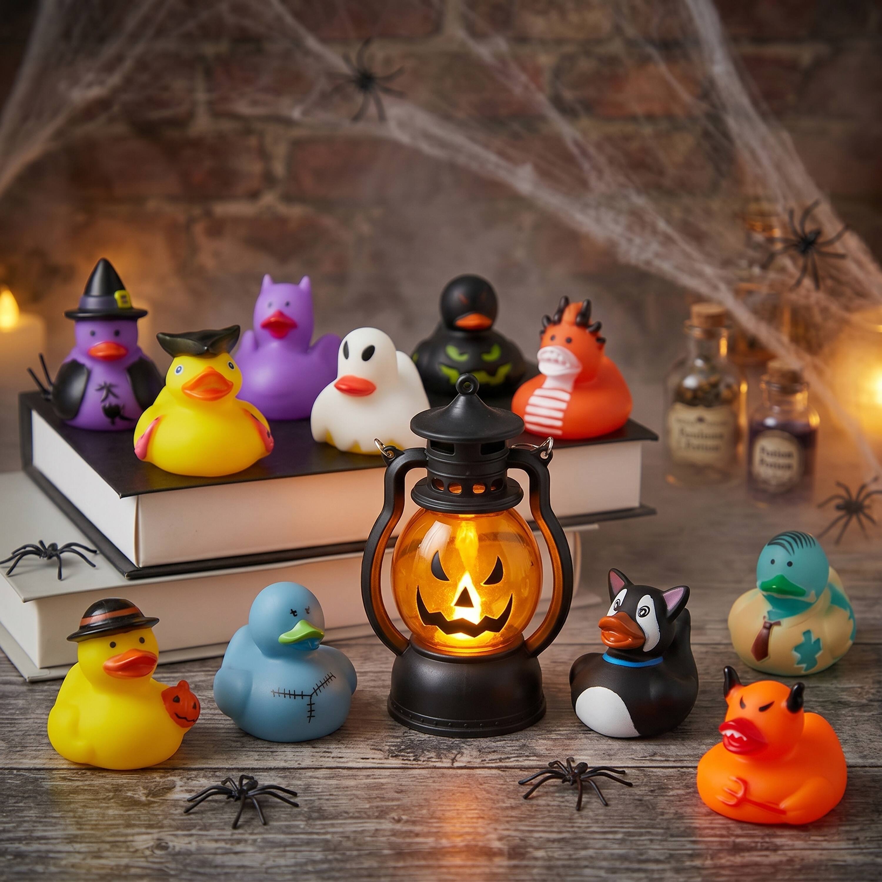 Alt View 1. Joyfy - 18 PCS Halloween Rubber Ducks, Baby Bath Toys for Halloween Goodie Bag Fillers, Halloween Party Favors Decoration - Yellow.
