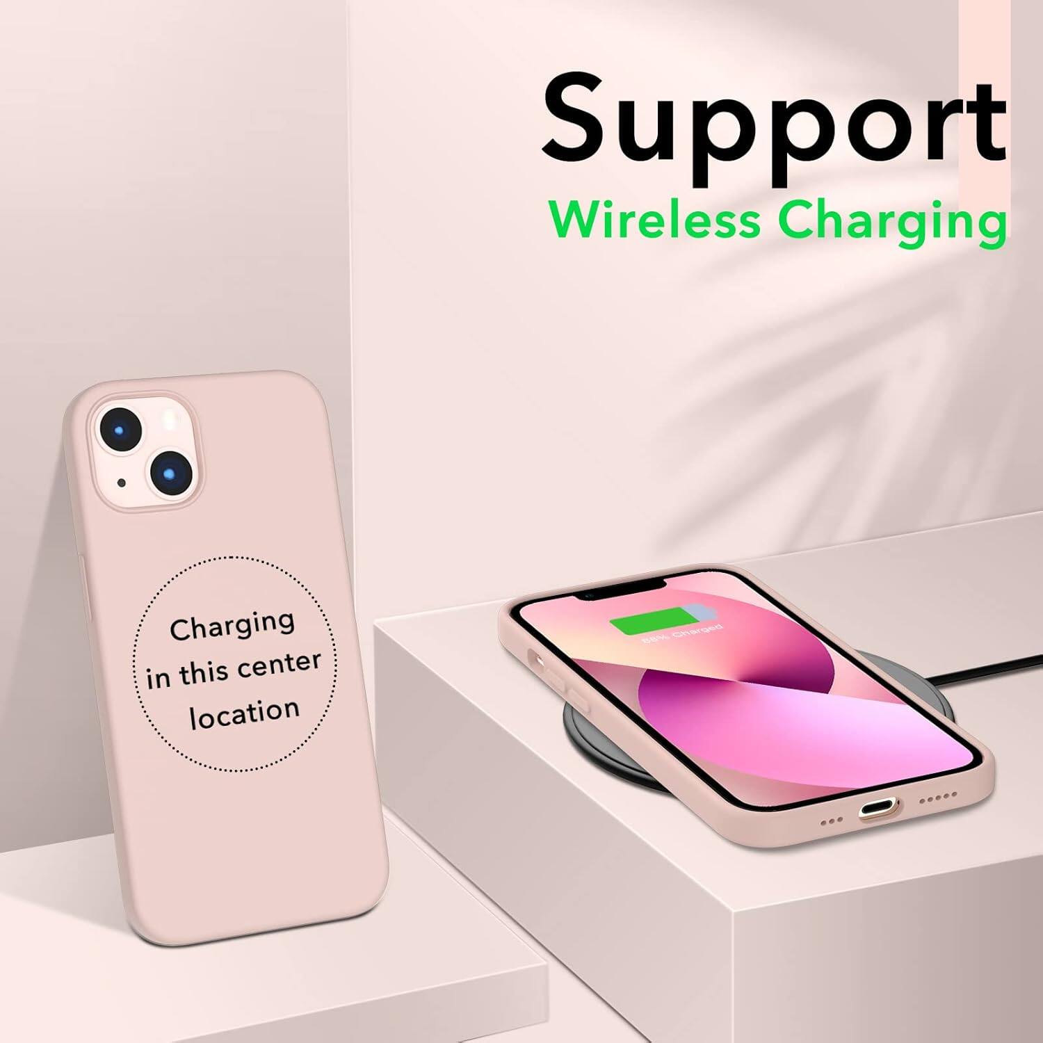 Support Wireless Charging Charging in this center location