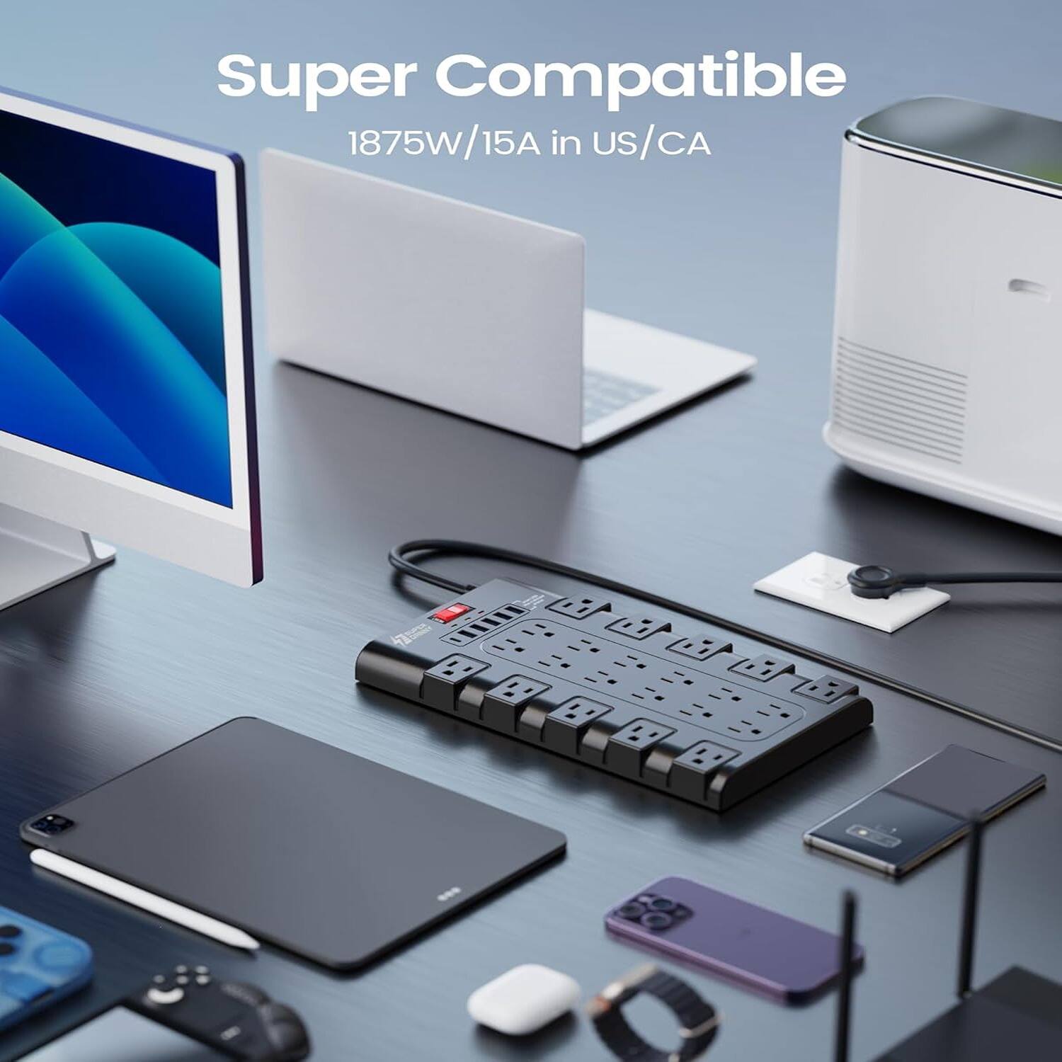 Super Compatible
1875W/15A in US/CA