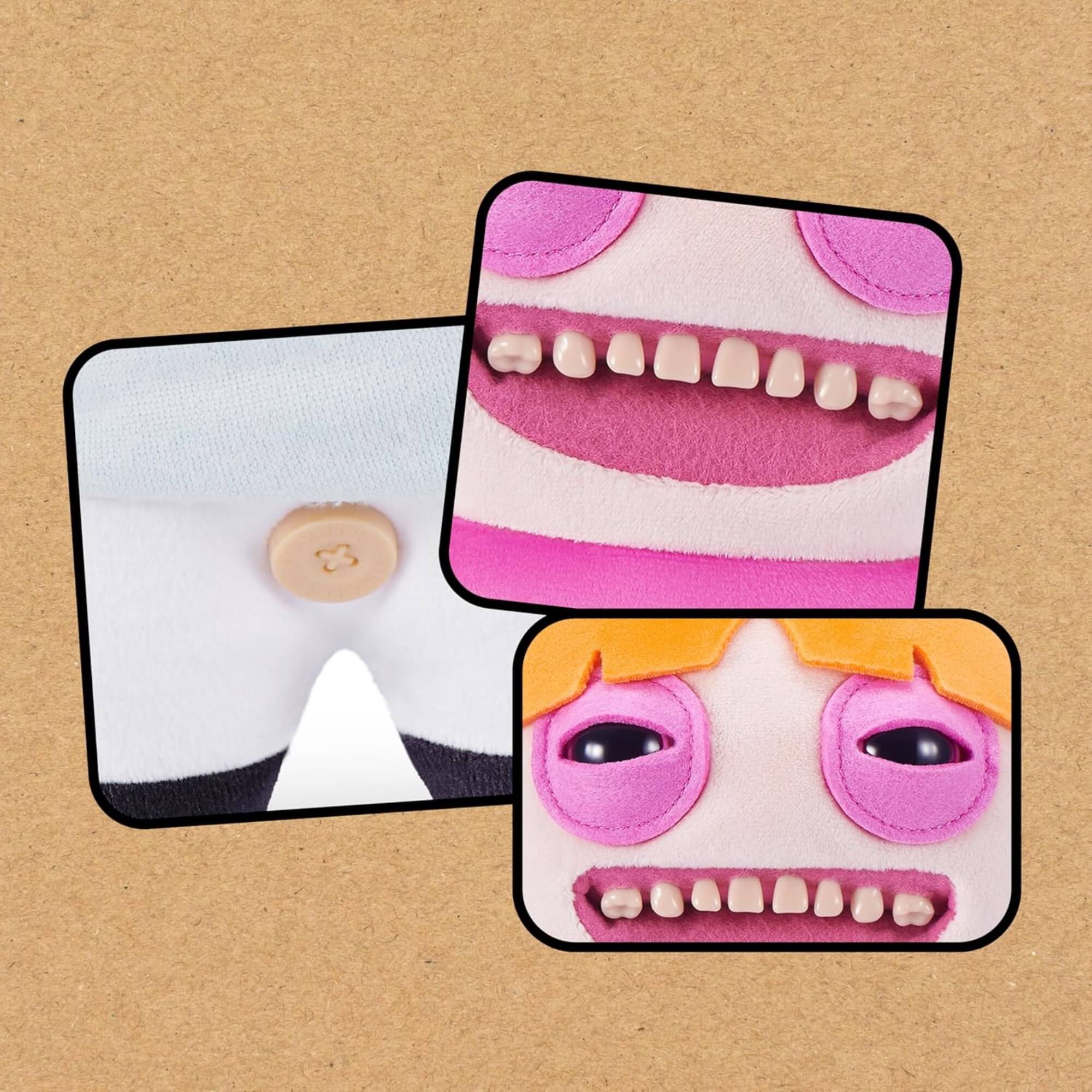 Alt View 2. Fuggler - Zuru Fuggler Powerpuff Girls Blossom Funny Ugly Monster Plush Toy 9 Inch - Pink.