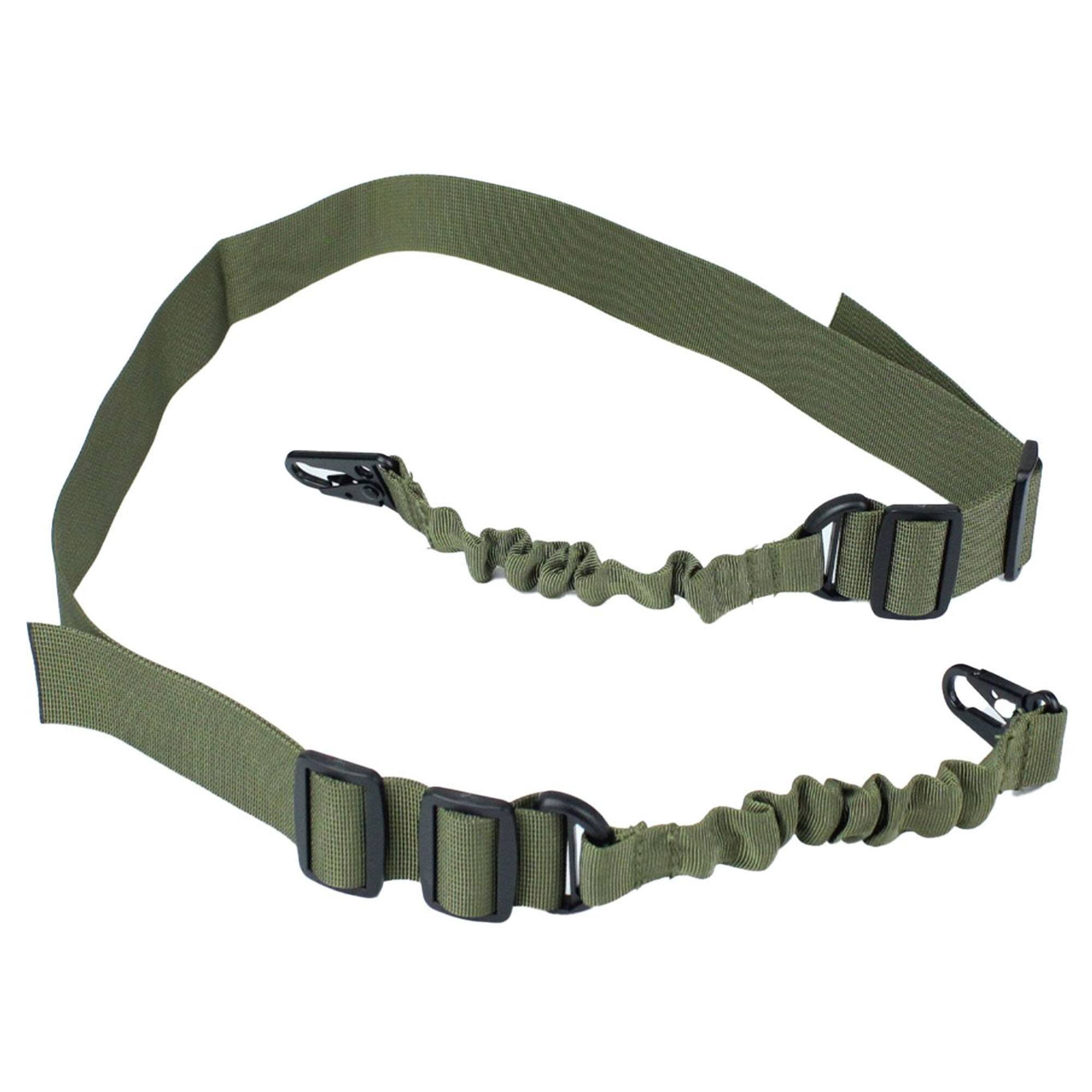 Front. Rattlesnake Tactical - Rattlesnake Tactical 2-Point Rifle Sling, Green - Green.