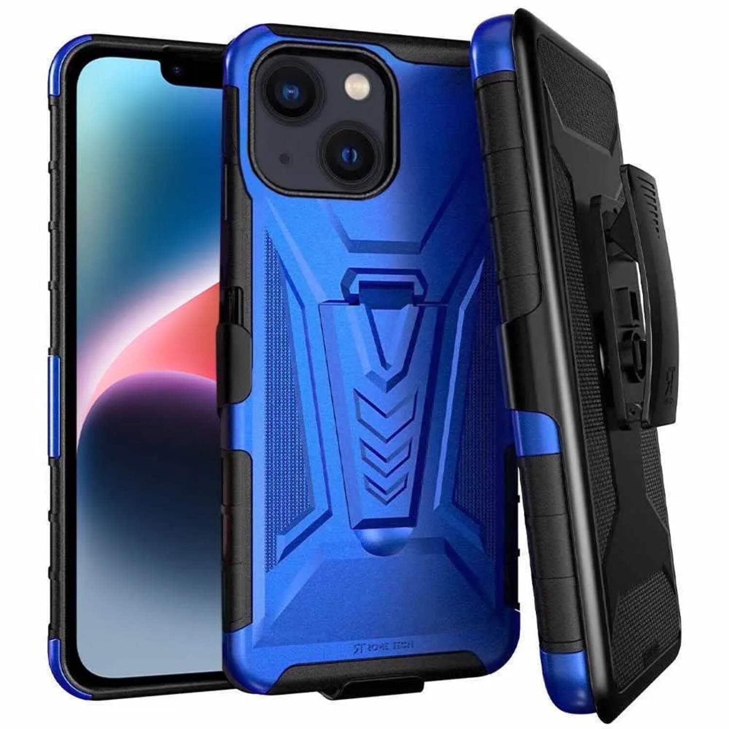 RomeTech - Rome Tech Dual Layer Holster for iPhone 14 Plus - Blue