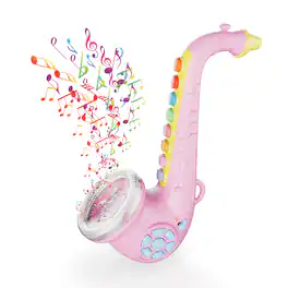 Contixo - Kids Toy Saxophone with Lights & Music, Musical Learning Instrument for Ages 3+