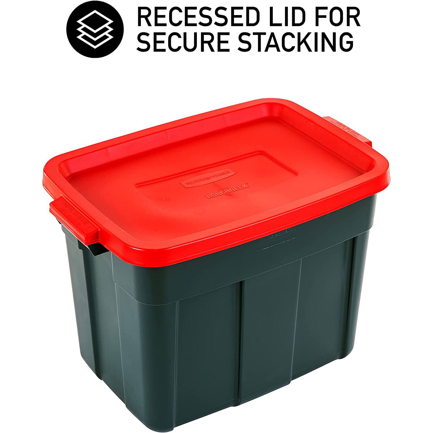 RECESSED LID FOR SECURE STACKING