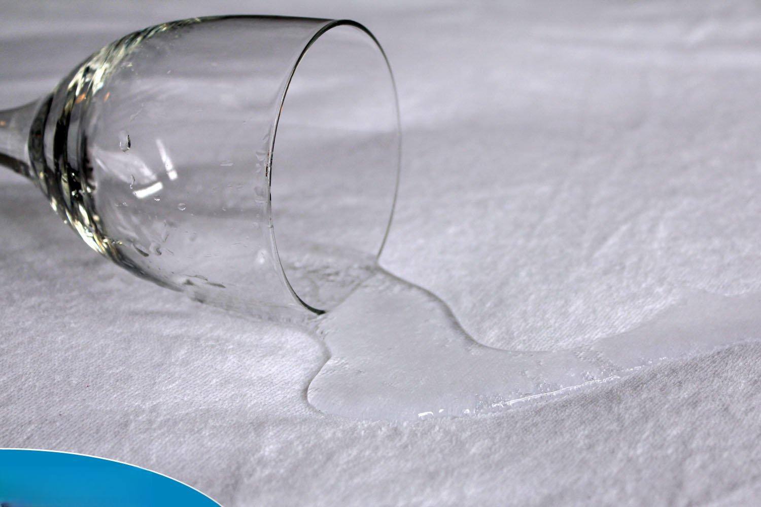 Left. Comfort Essence - Sureguard Queen Size Mattress Protector - Waterproof Fitted Cotton Terry Cover - King.