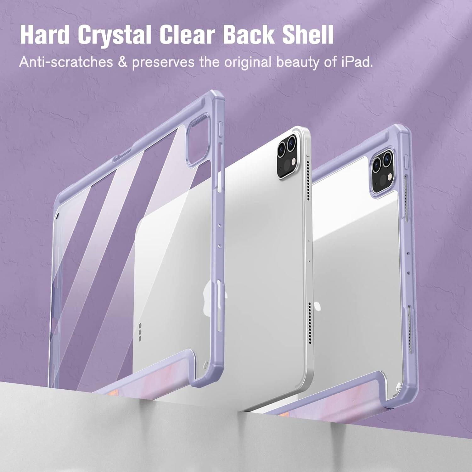 Hard Crystal Clear Back Shell  
Anti-scratches & preserves the original beauty of iPad.