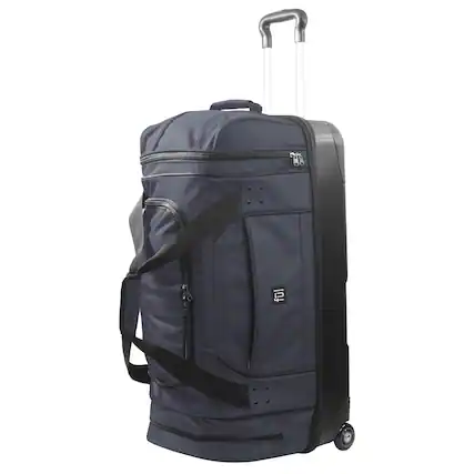 Front. Ful - Workhorse 30" Split Level Rolling Duffle Bag - NAVY.