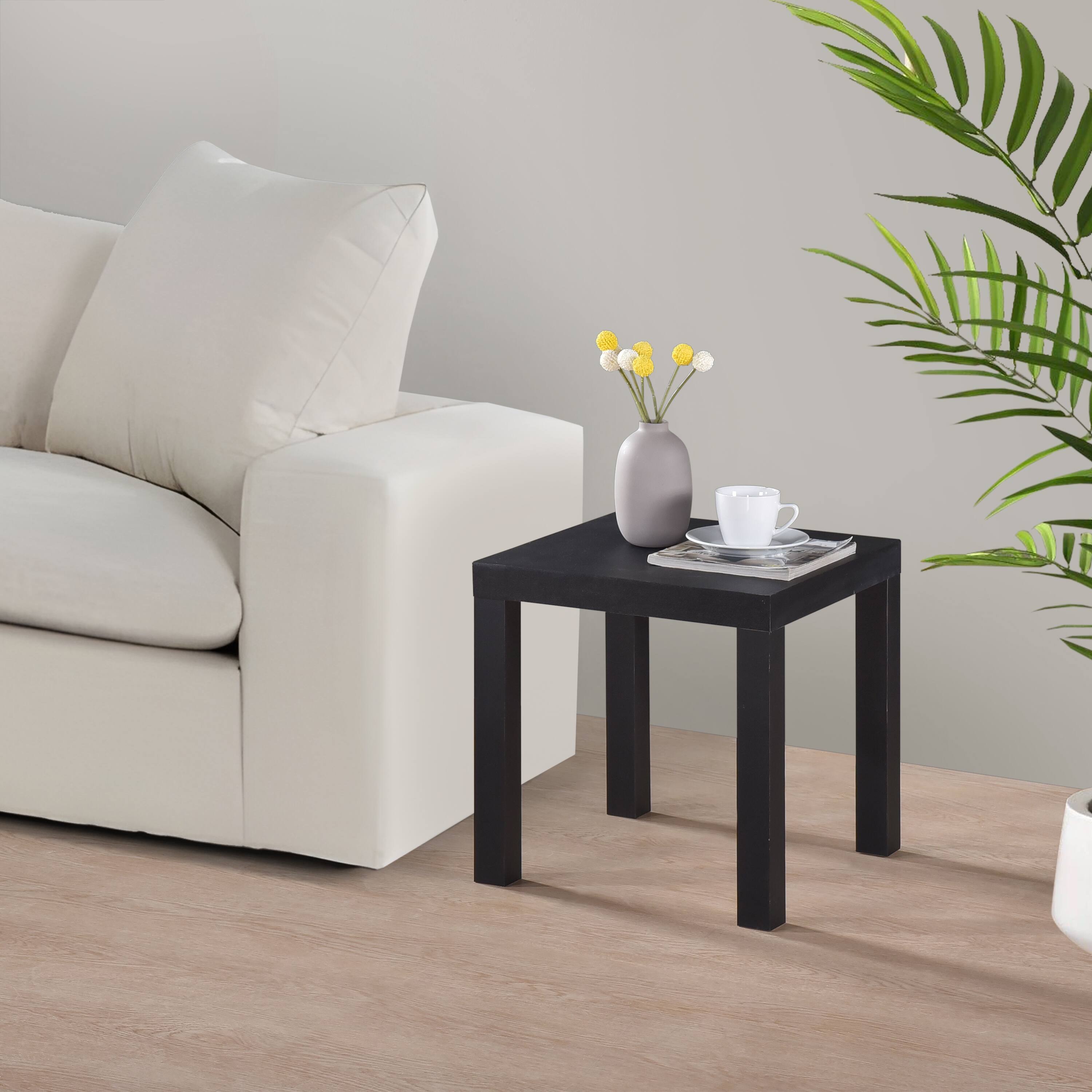 Kings Brand Furniture Zayne Modern End Table Black - Best Buy