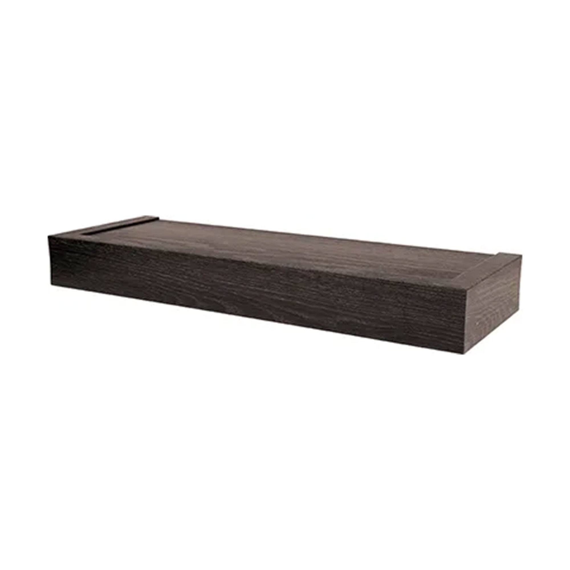 Alt View 1. Hillman - High & Mighty 18 Inch Modern Floating Shelf Holds Up To 15 Pounds, Espresso - Brown.