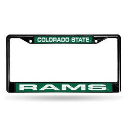 Rico Industries - Colorado State University Rams Black Metal License Plate Frame Holder - Multi