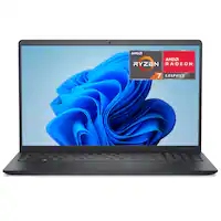 Dell - Inspiron - 15.6" 2K Touchscreen Laptop - AMD Ryzen 7 7730U 2023 - 16GB Memory - 1TB Storage - Carbon Black - Front_Zoom