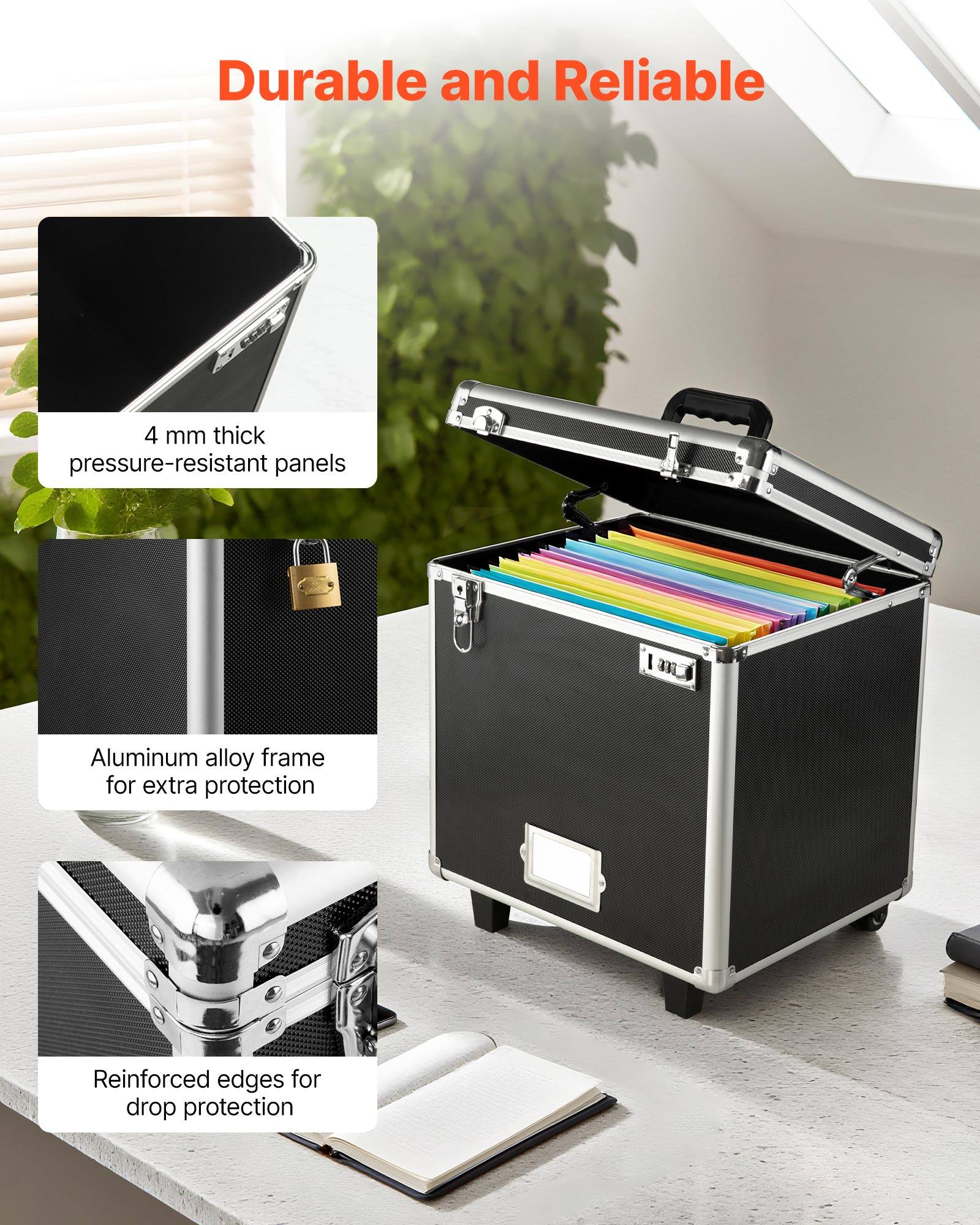 Durable and Reliable

- 4 mm thick pressure-resistant panels
- Aluminum alloy frame for extra protection
- Reinforced edges for drop protection