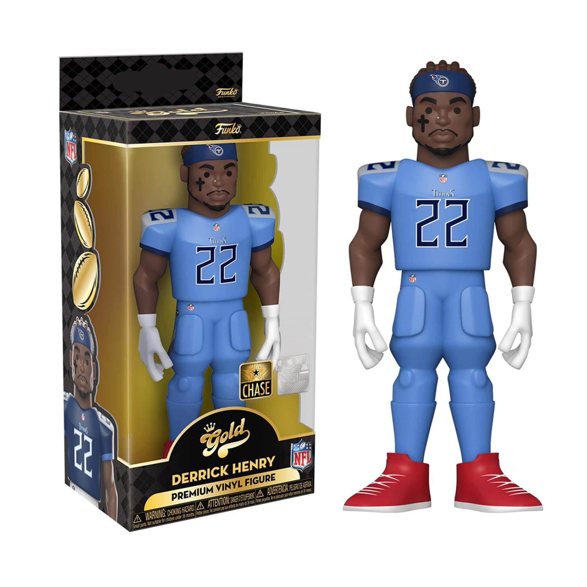 Tennessee Titans NFL Funko Gold 5 Inch Vinyl Figure | Derrick Henry (Chase) - Blue price history on PriceWatchPro