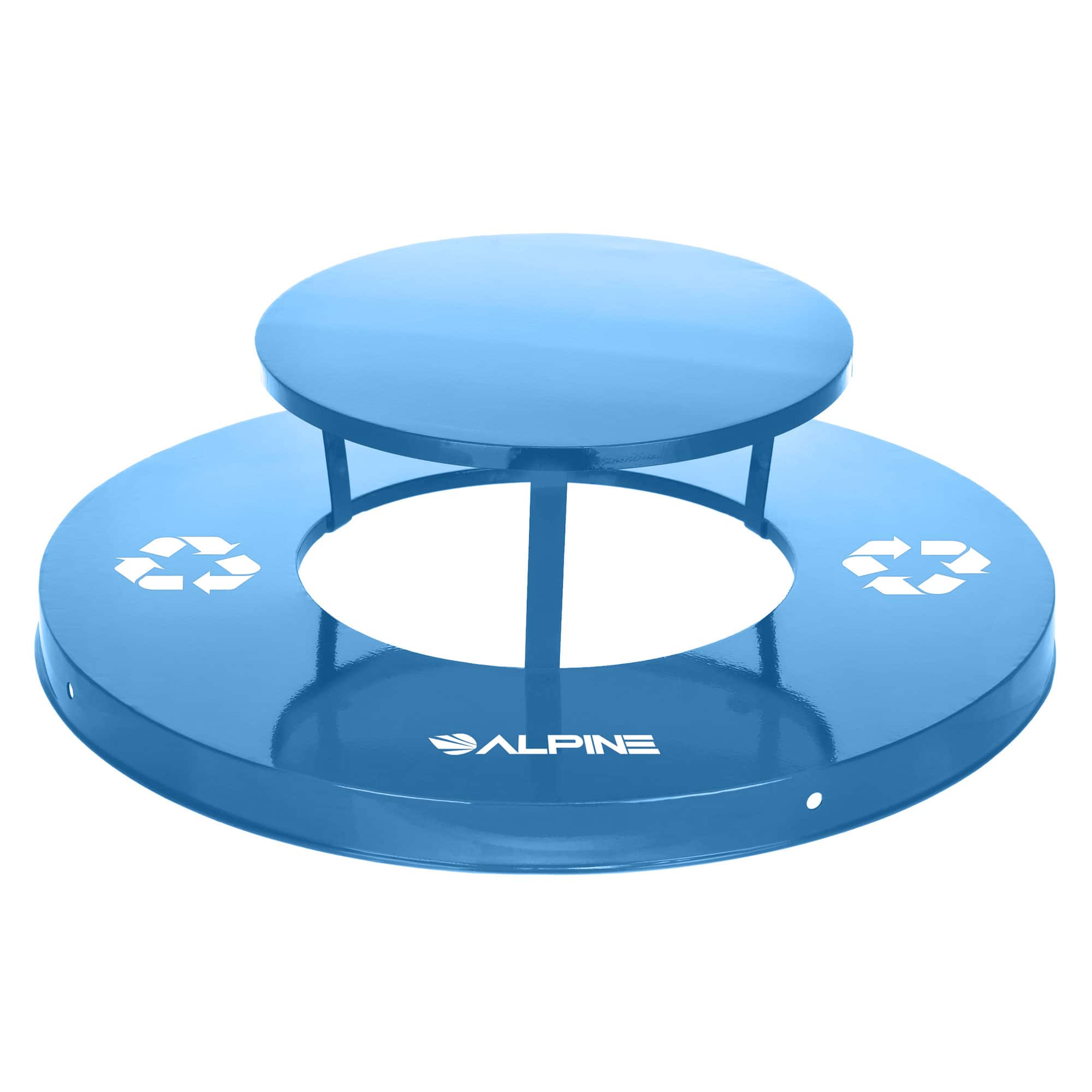 Alpine Industries - 38 Gallon Rain Bonnet Lid - Blue