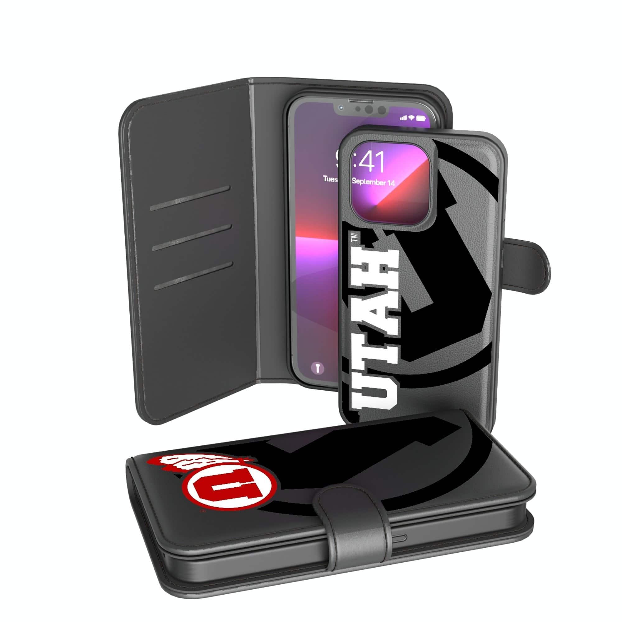 Keyscaper - NCAA - Utah Utes iPhone Wallet Case - X/Xs - Multicolor