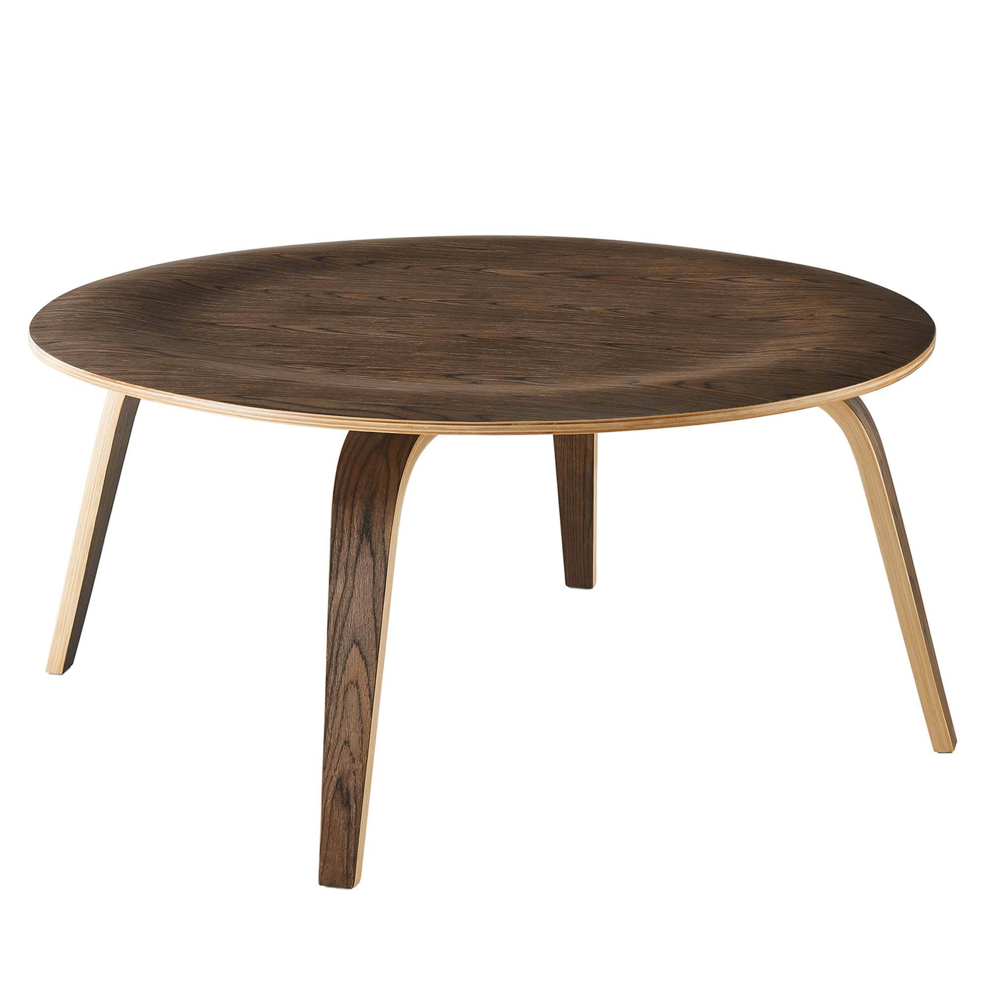 Angle. Modway - Fathom Wood Coffee Table by Modway - Walnut.