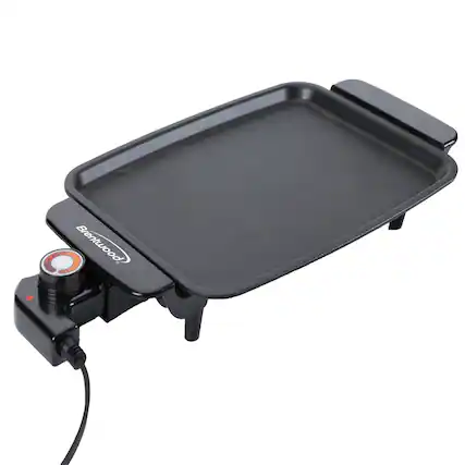 Front. Brentwood - Brentwood 12 x 10 Inch Ceramic Non-Stick Electric Griddle - Black.
