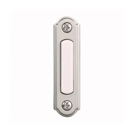 HEATH ZENITH - Satin Nickel Silver Metal Wired Pushbutton Doorbell