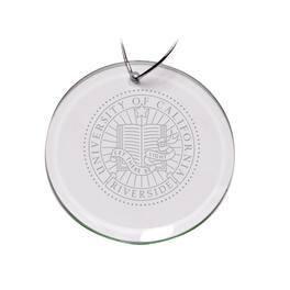 Jardine - UC Riverside Highlanders 3'' Glass Round Ornament - Multicolor