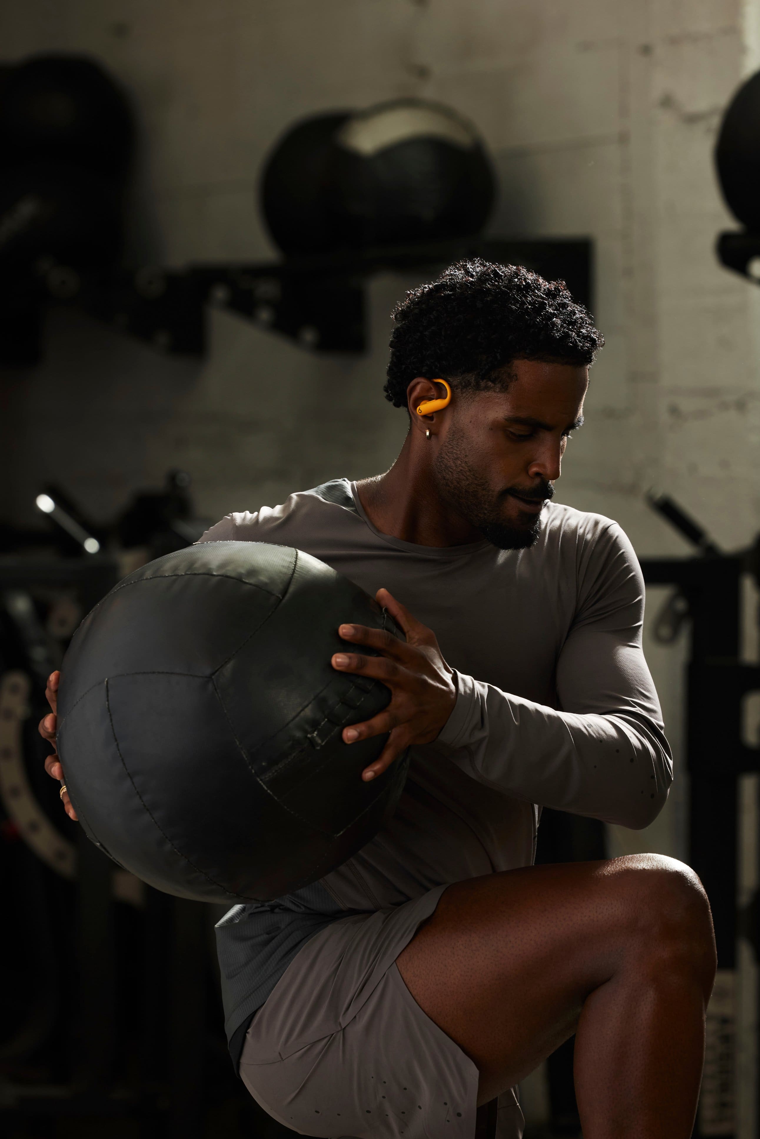 Alt View 19. Beats - Geek Squad Certified Refurbished Powerbeats Pro 2 True Wireless Active Noise Canceling Earbuds - Electric Orange.