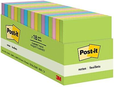 Post-it  
x 18 blocs  
CABINET PACK  
PAQUET CABINET  
notes | feuilllets  
1NPO x 3NPO (75 mm x 75 mm)  
TOTAL CONT. 1800  
3M