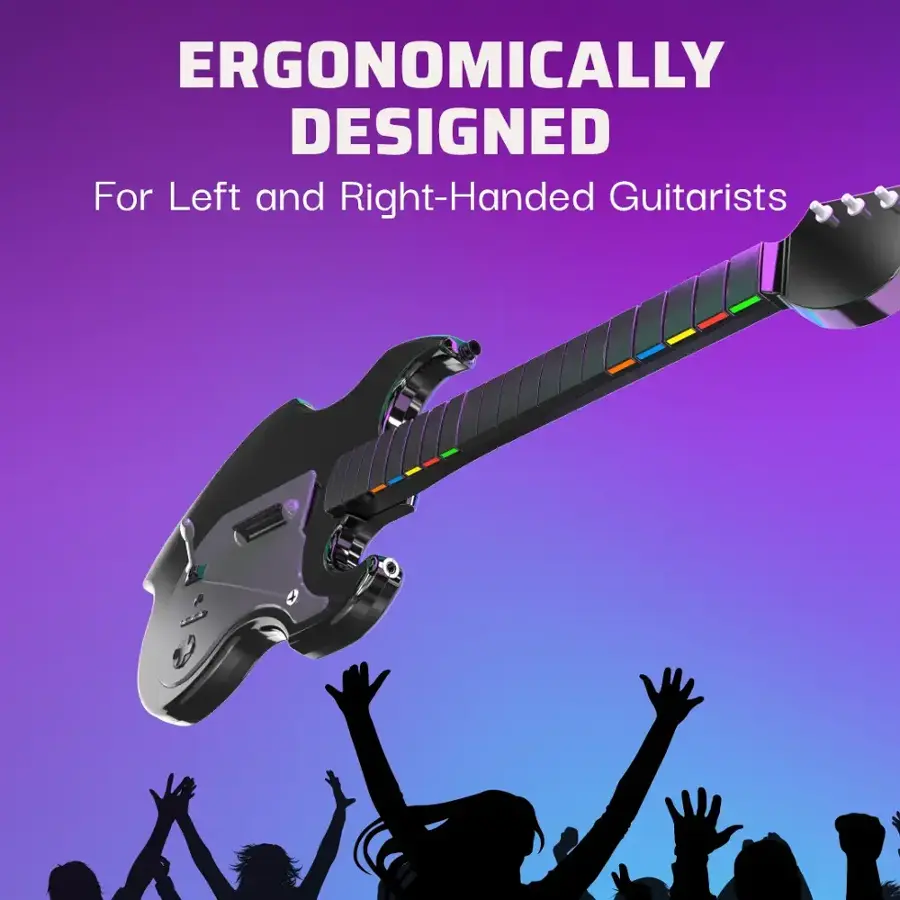 Ergonomically Designed For Left and Right-Handed Guitarists