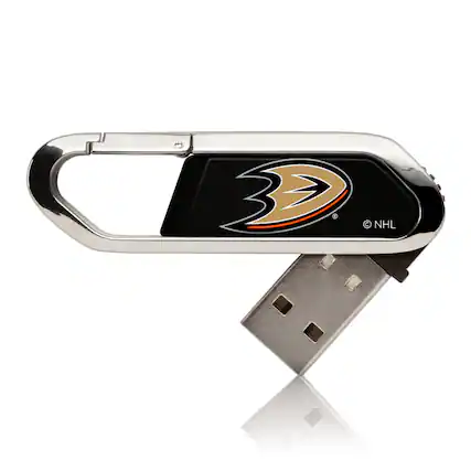 Front. Keyscaper - Anaheim Ducks Clip USB Flash Drive-16 GB USB-C - Multicolor.