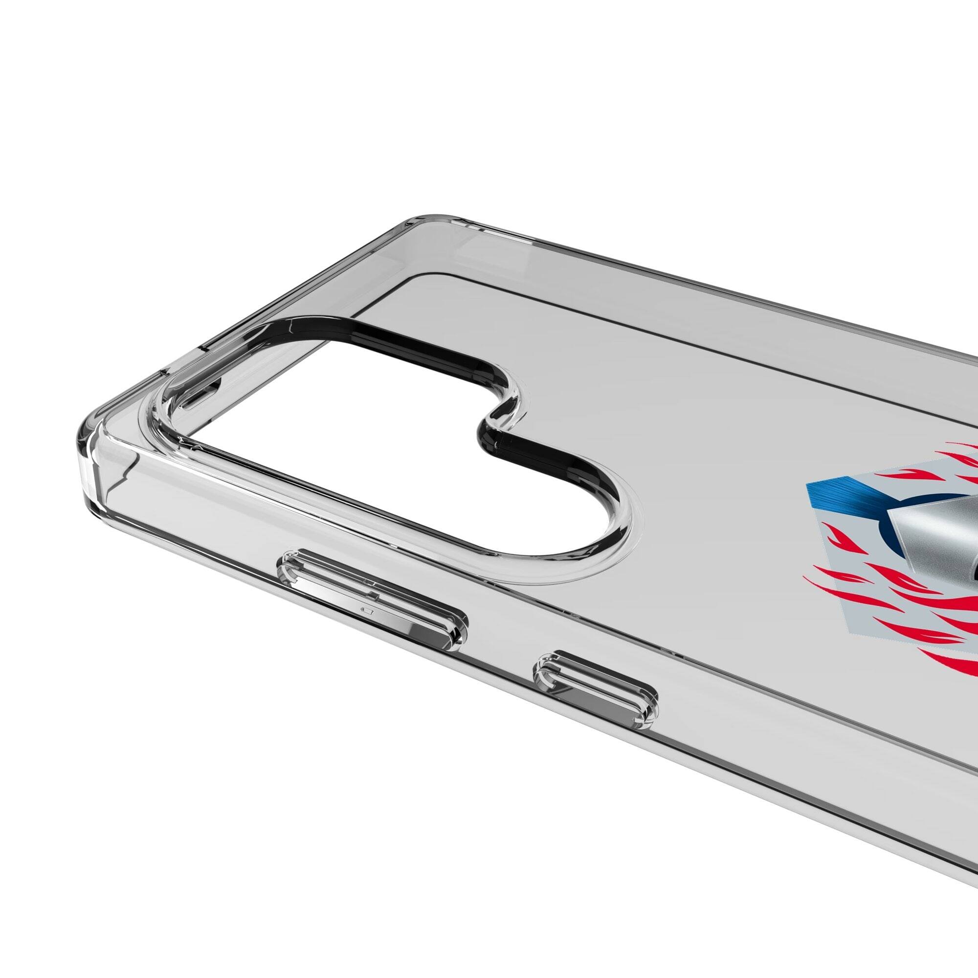 Alt View 2. Keyscaper - Tennessee Titans Galaxy Clear Case - S22 - Multicolor.