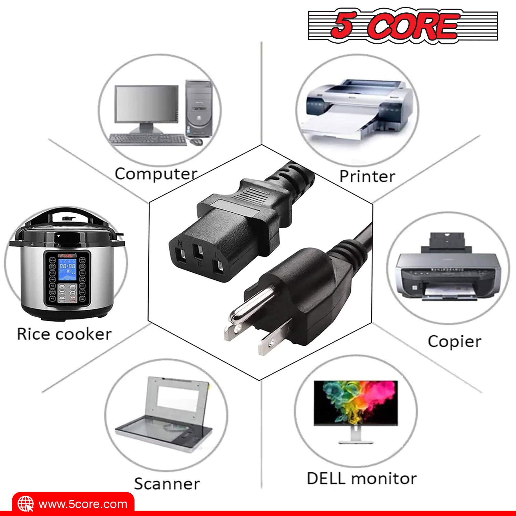5 CORE Computer Printer - BE ea T M B0000 Rice cooker Copier Scanner www.5core.com DELL monitor