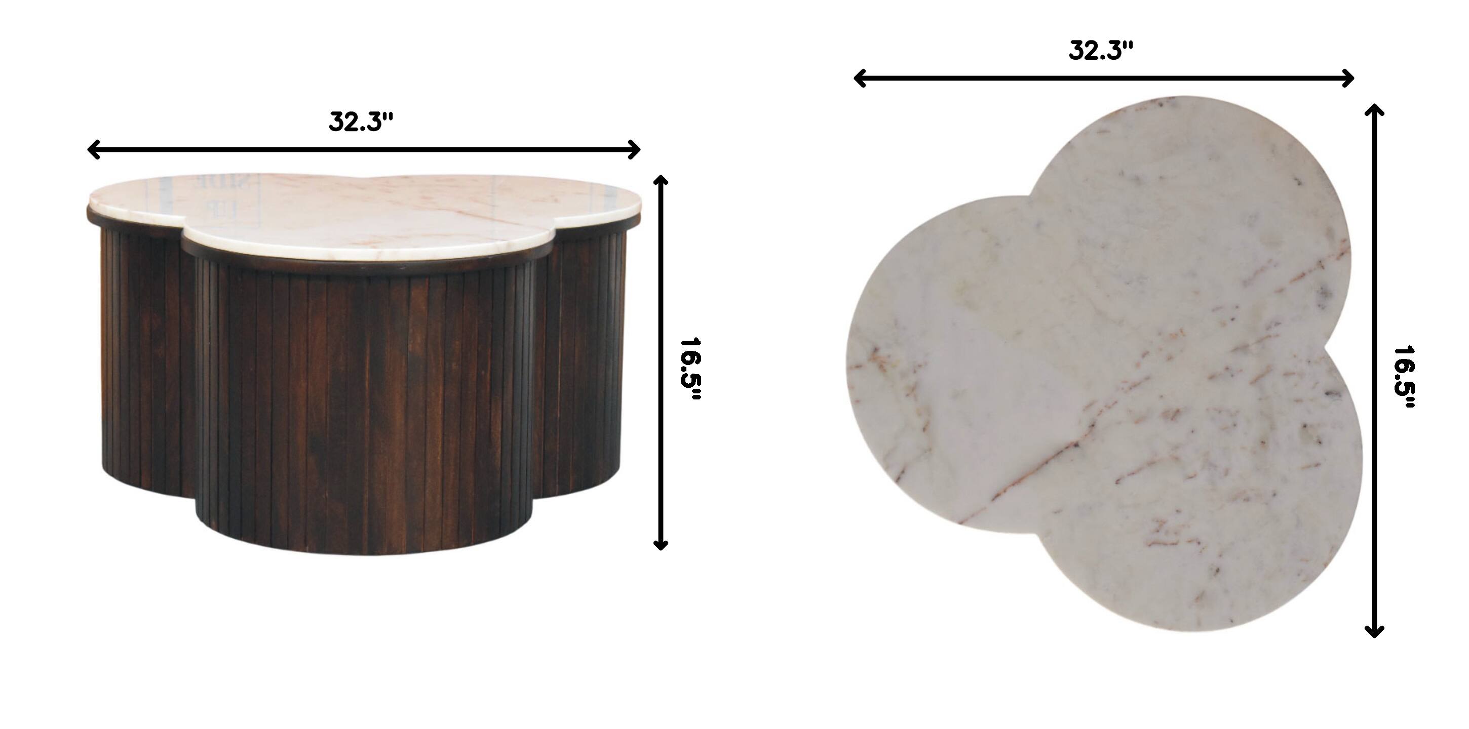 32.3" 32.3" 16.5" 16.5"