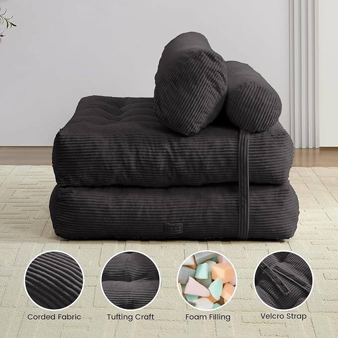 Corded Fabric  
Tufting Craft  
Foam Filling  
Velcro Strap