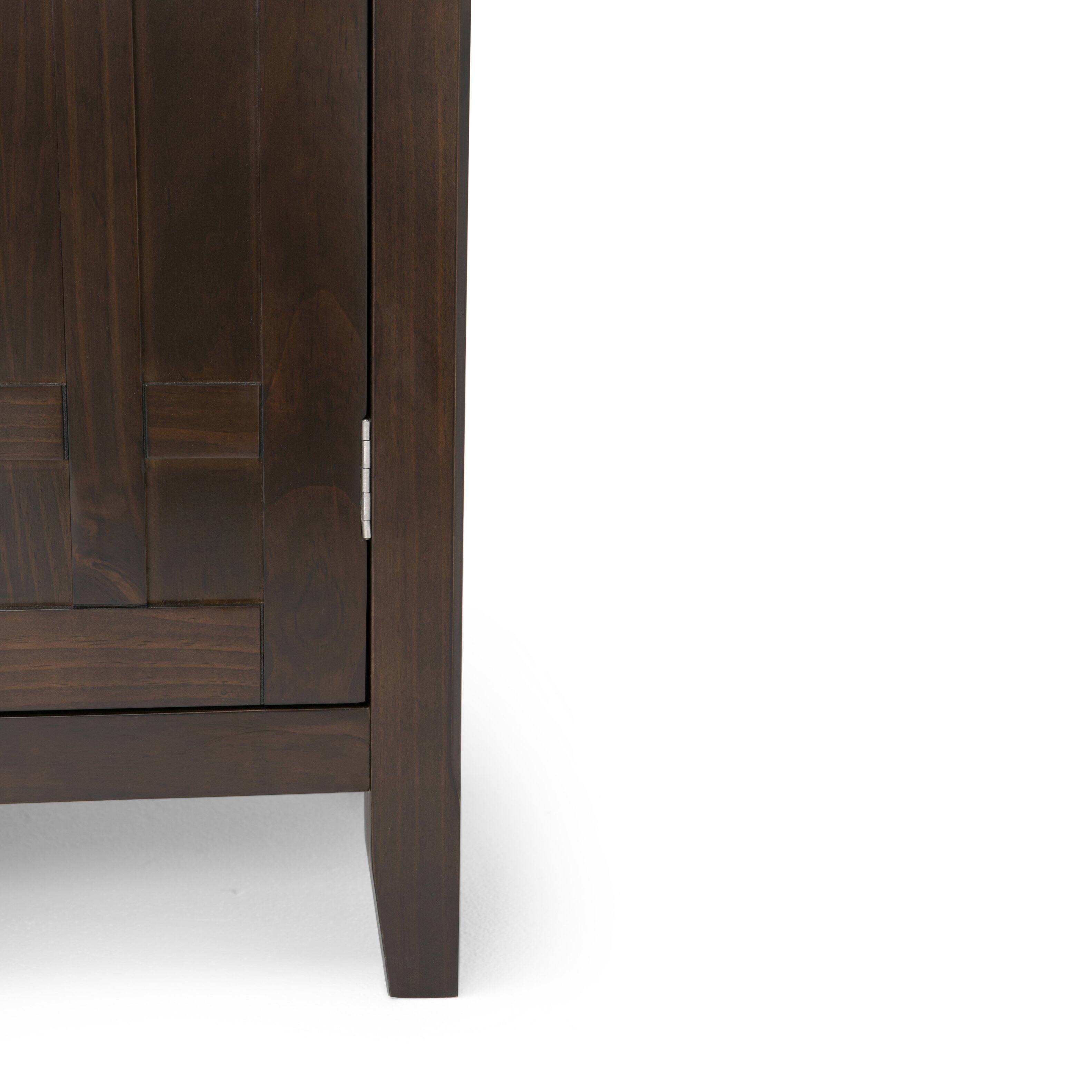 Alt View 1. TinyHomie - Bedford - Sideboard Buffet and Wine Rack - Dark Tobacco Brown.