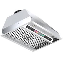 Lycvki - 30 inches - Convertible - Range Hood Insert - Silver