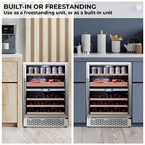 BUILT-IN OR FREESTANDING  
Use as a freestanding unit, or as a built-in unit