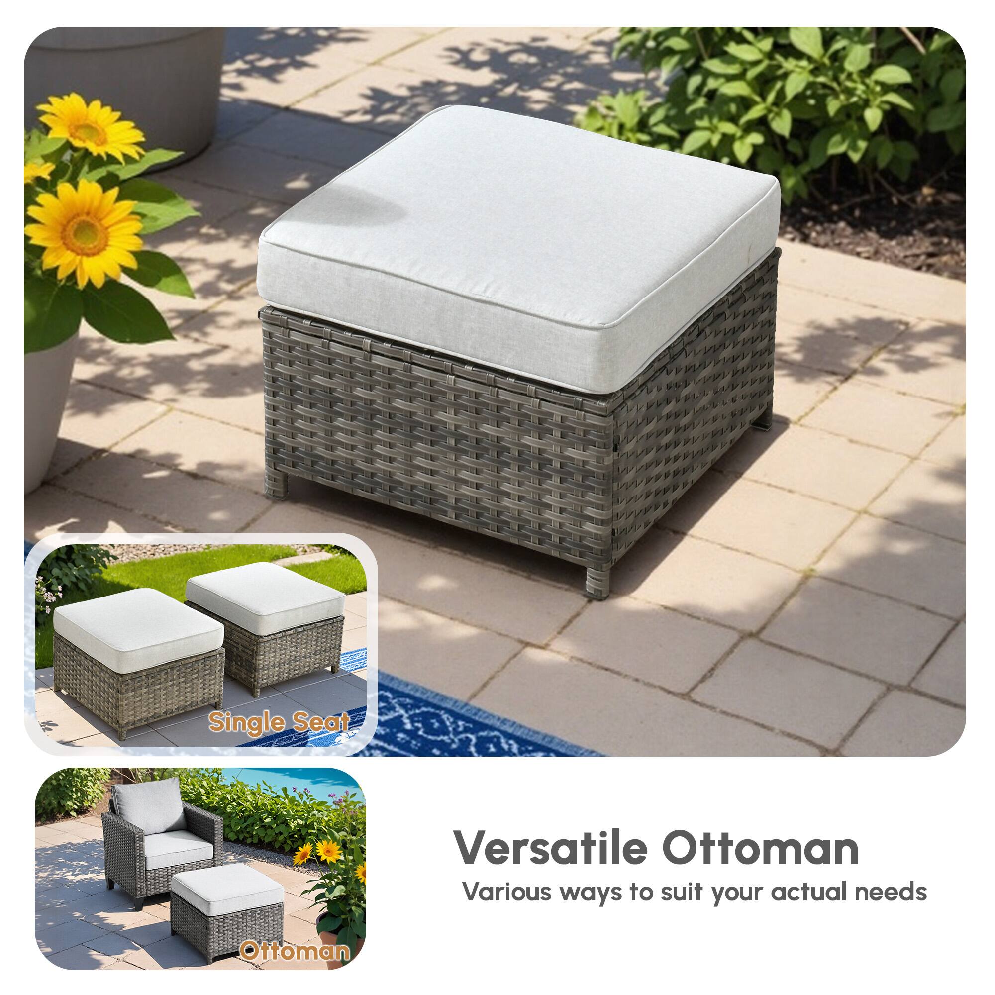 Versatile Ottoman  
Various ways to suit your actual needs  

Single Seat  
Ottoman