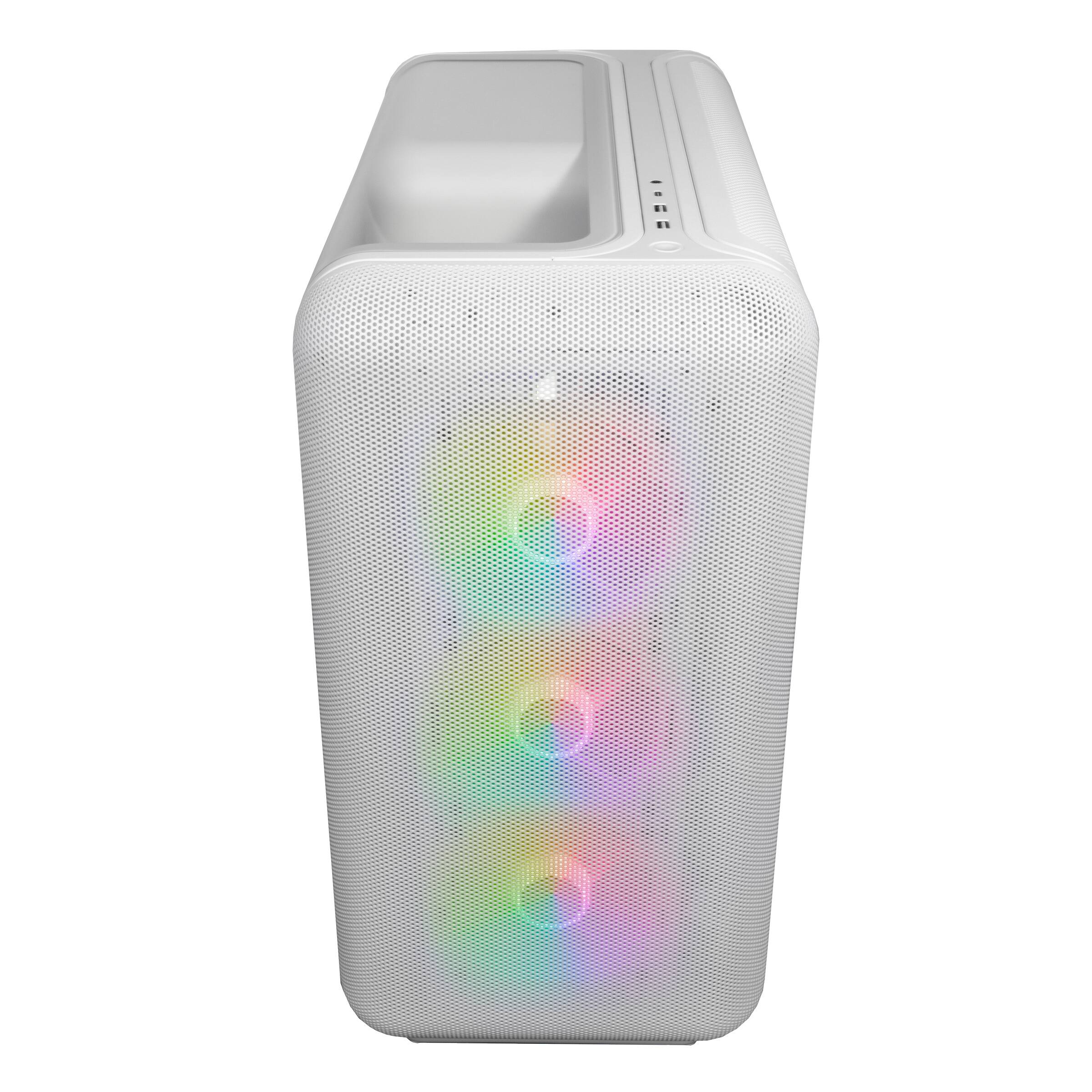 Alt View 6. iBUYPOWER - X50 White Gaming Desktop - Intel Core Ultra 9 285, NVIDIA GeForce RTX 5070 12GB, 32GB DDR5 RGB RAM, 1TB SSD - White.